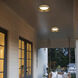Pez LED 15 inch Painted Brass Outdoor Flush Mount